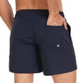 thumbnail image 7 of Kakii Men's Swim Trunks with Storage Pocket, Quick-Dry Board Shorts with Secure Waist Pocket & Drawstring, 7 of 7