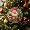 thumbnail image 6 of 2D Flat Acrylic Christmas Hanging Sign 7.87in, Merry Xmas Ornament for Wall Door and Holiday Tree Indoor Mantel Home Decor., 6 of 7