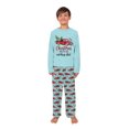 thumbnail image 4 of Red Truck Matching Christmas Pajamas Big And Tall, Farm Fresh Christmas Pajamas For Men Women Kid Baby And Pet, 4 of 7