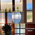 thumbnail image 5 of (Transparente – Mosaico, 30 x 200) Película para ventana 3D Efecto arcoíris Anti-peek Ventana decorativa Fi, 5 of 5