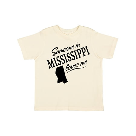 

Inktastic Someone in Mississippi Loves Me Gift Toddler Boy or Toddler Girl T-Shirt