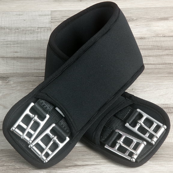 75HZ 28 " Horze Neoprene Dressage Nylon Horse Girth Breathable Steel Hardware Black