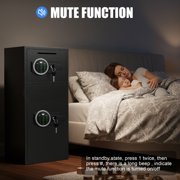 Riflevault 7.0 Cu Ft Fireproof Safe, Electronic Lock Security Cabinet with Deposit Slot, Dual Alarm & Backlit Keypad