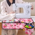 thumbnail image 4 of HELLHERO Beautiful & Practical Fusion Sewing Machine Pad Waterproof Durable for Woman Gifts Travelling, Salamander Strawberry Pattern, 4 of 5