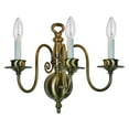 thumbnail image 2 of 3 Light Antique Brass Sconce by Crystorama 4083-AB in Antique Brass,Brass Finish, 2 of 3