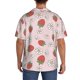 thumbnail image 3 of Fotbe Strawberry Floral Camisa Estampada de Manga Corta para Hombre, Casual de Verano, Estilo Playero, Sin Arrugas-4X-Large, 3 of 5