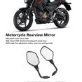 thumbnail image 3 of Pair of Motorcycle Rearview Mirror Clear Vision Safer Driving Adjustable for CB300F CB500F CB500X, 3 of 4