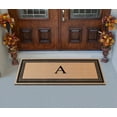 thumbnail image 4 of A1HC Natural Coir Flock Monogrammed Door Mat for Front Door, 30x60, Anti-Shed Treated Durable Doormat Outdoor Entrance, Heavy Duty, Thin Profile, Easy to Clean, Long Lasting, Front Door Entry Doormat, 4 of 6