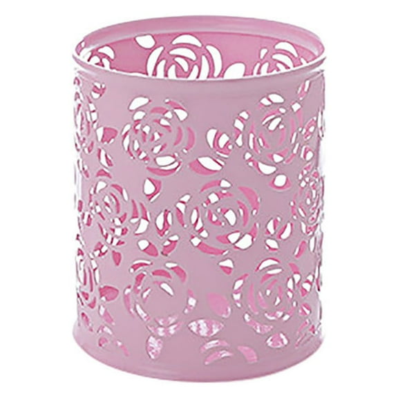 Makeup Brush Vase Roses Brush Pot Pen Holder Stationery Storage Office Supplies