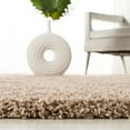 thumbnail image 5 of SAFAVIEH Laguna Neven Plush Solid Shag Area Rug, Sand, 5'3" x 5'3" Round, 5 of 8