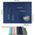 thumbnail image 3 of RUseeN Silicone Pet Placemat for Dog and Cat, Waterproof Non-Slip Pet Feeding Bowl Mats for Food and Water, Small Medium Large Tray Mat Prevent Residues from Spilling to Floor, Navy Blue, 23.6" 15.7", 3 of 8