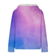 thumbnail image 5 of Mercatoo Girls Ribbed Hoodie Clothes Cute Cotton Soft Pullover Sweatshirts Teen Kids Long Sleeve Hoodie Tops with Pockets, 5 of 7
