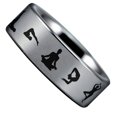 thumbnail image 3 of Yoga Style 2 Tungsten Carbide Ring, 3 of 9