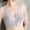 Purple, variant on Crunowin Women's Front Button Bra, Comfort Wire Free Breathable Traceless Solid Color Daily Underwear Beige M