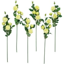 Northlight Real Touch™ Yellow and Green Artificial Rose Floral Sprays, Set of 6 - 35"