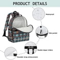 thumbnail image 4 of Boho Bohemia Geometric Line Art Backpack for School,Cute School Bag,Schoolbag with Adjustable Shoulder Straps & Padded Back,15.25"x11.5"x5.25", 4 of 6