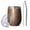 White-6, variant on 12oz Insulated Wine Tumbler with Lid & Straw, Stainless Steel Egg Shape Cup, Wood Print