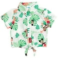 thumbnail image 2 of Disney Mickey Mouse Minnie Mouse Big Girl Boy Kids Matching Family Hawaiian Button Down Shirt Toddler to Big Kid, 2 of 5