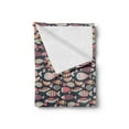 thumbnail image 2 of Nautical Soft Flannel Fleece Throw Blanket, Abstract Design Ornamental Fish Pattern Childish Doodle Style Print, Cozy Plush for Indoor and Outdoor Use, 60" x 80", Multicolor, by Ambesonne, 2 of 5