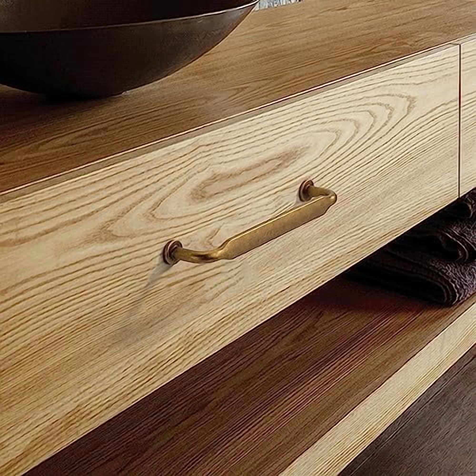 30 Pack 5 Inch(128mm) Antique Brass Kitchen Cabinet Handles, Cabinet Pulls Vintage Retro Kitchen Cabinet Hardware for Cupboard Drawer Pulls