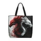 thumbnail image 1 of Easygdp Cool Black And White Dragon Bolsa Tote para Mujer, Bolso de Hombro para Trabajo, Playa, Viajes, Compras y Supermercado, 1 of 6