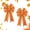 Orange Stripes, variant on Hying 2PCS Fall Bows for Wreath, Thanksgiving Wreath Bows White Orange Buffalo Plaid Bow