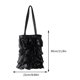 thumbnail image 5 of Bolso plisado para mujer, bolso para axilas de Color sólido, bolso de ocio para mujer de gran capacidad, 5 of 5