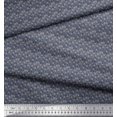 thumbnail image 2 of Soimoi Moss Georgette Fabric Circle Small Printed Fabric 1 Yard 42 Inch Wide, 2 of 3