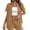 Light Brown #001, variant on Linen Short Sets for Women Summer 2 Piece Casual Lounge Sets Button Down Shirt and Drawstring Shorts Outfits, M