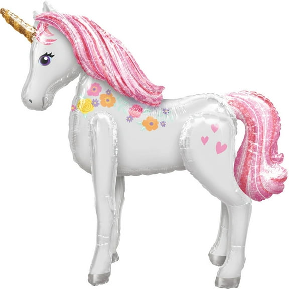 Jumbo Magical Unicorn Airwalker Balloon, 46in