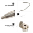 thumbnail image 3 of UPOUART 10Pcs Picture Hanging Hooks Wire Rope Hanger for General Users 2.4x0.8x0.7in, 3 of 7