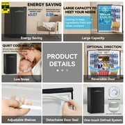 3.1 Cubic Feet Freestanding Mini Fridge Compact refrigerator black