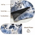 thumbnail image 6 of Blue Flower Round Area Rug 4 FT, Non Slip Indoor Outdoor Rug, Vintage Ink Rose Floral Spring Botanical Washable Soft Circular Carpet Non-Shedding Floor Mat for Coffee Table Nursery Foyer Balcony, 6 of 8