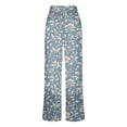 thumbnail image 5 of DPTALR Women's Fashion Printed Casual Pants with Zipper Button Pockets,Gray,Size M,Women's Plus ,Young Adult Tops, 5 of 6