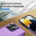 thumbnail image 3 of Entronix Magnetic Heavy Duty Sleek Case Designed for iPhone 16 Pro Max Shockproof Drop-Proof, Purple, 3 of 7