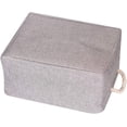 thumbnail image 2 of 5 Pack Large Storage Basket Bin, Foldable Storage Cube Box Canvas Fabric Collapsible Organizer with Handles for Closet Home Office Clothes Shelf, Grey, 2 of 8
