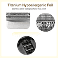 thumbnail image 4 of 83 M Electric Shaver Replacement Head Compatible Shaver Series 8 Electric Shaving, 2 Pack, Silver, 4 of 5