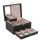 thumbnail image 1 of New PU Double Drawer Jewelry Box Large Capacity Jewelry Box Ring Earrings Necklace Jewelry Storage Box, 1 of 5