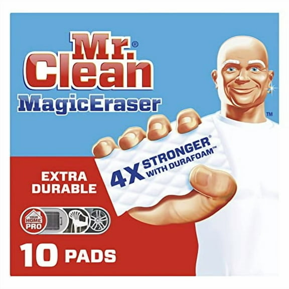 Mr. Clean Magic Eraser Tough On Dirt, White, 10 Count
