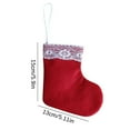 thumbnail image 3 of Fridja Christmas Ornaments Christmas Mini Stocking Pendant Christmas Tree Pendant 4 Pieces, 3 of 6