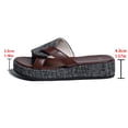 thumbnail image 4 of Fankiway Women's Wedge Slide Sandals Strap Non-Slip Comfortable Open Toe Beach Slippers Summer Plus Size Black 9, 4 of 9