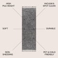 thumbnail image 3 of JONATHAN Y MERCER SHAG 2 x 8 Runner Rug, Mercer Plush Tassel - Charcoal, MCR100B-28, 3 of 4