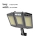 thumbnail image 4 of Methold Luz de pared Solar recargable al aire libre Sensor de movimiento Cuerpo de inducción Lámpara montada Patio trasero Iluminación blanca Pasarela Suministros para perros 264 cuentas Methold PT004575-02, 4 of 6