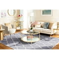 thumbnail image 3 of SAFAVIEH Cambridge Kevin Geometric Wool Area Rug, Silver/Ivory, 9' x 12', 3 of 9