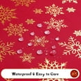 thumbnail image 3 of Christmas Table Cloth 60 x 84 Inch, Waterproof Red Gold Snowflake Tablecloth Rectangular, Washable Xmas Table Cover Spillproof Winter Table Cloths Cover for Holiday Christmas Decorations, 3 of 5
