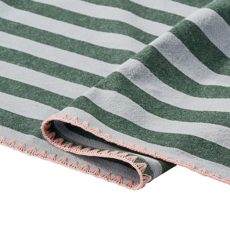 Beautiful by Drew Barrymore Tablecloth, Yarn-Dyed Stripe photo 5
