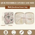 thumbnail image 7 of ZUXONGSY Bird Cherry Blossom Print Bible Cover for Women Large Bible Bag Multifunctional Scripture Bag with Multiple Pockets Journal Case for Study, 7 of 7