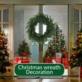 thumbnail image 4 of 16 inch Norfolk Pine Wreath with Bow Christmas Wreaths for Front Door,Artificial Real Touch Wreath for Door Wall Windows Mantle Outdoor Christmas Decoration, 4 of 9