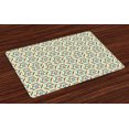 thumbnail image 1 of Geometric Placemats Set of 4 Pop Art Style Retro Dimensional Gradient Fractal Triangle Figures Illustration, Washable Fabric Place Mats for Dining Room Kitchen Table Decor,Multicolor, by Ambesonne, 1 of 4