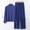 Blue, variant on Blmnix Bamboo Pajamas Pajama Set Modal Pajamas Sleepwear Sets Pajamas Wide-Leg Mock Neck Pink Long Sleeve Full Pajama Shorts Women,XXL